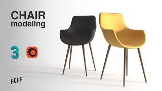 3Ds Max Chair Modeling Render Design Tutorial