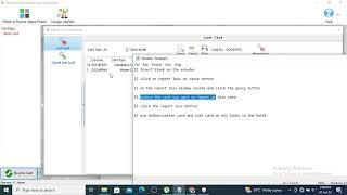 report lost cards FOR ELOCK Hotel Lock Management System