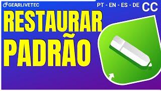 Como RESTAURAR o Corel Draw para as configurações Originais. Resetar o Corel Draw