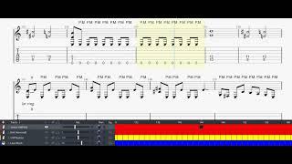 Metallica -Seek and destroy guitar tab and backing track pdf and guitar pro tab link in description
