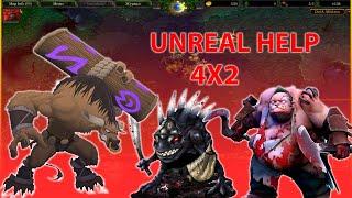 Earthshaker & Pudge unreal help 4x2 Wodota