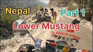 Pokhra To Muktinath  Part 1 | 27/04/2024 Lower Mustang  Solo Ride | Adventure Of My Life ￼