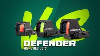Defender-CCW™ Micro Red Dot vs Defender-ST™ Micro Red Dot vs Defender-XL™ Micro Red Dot