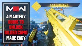 Modern Warfare 3: UNLOCKING Gilded Camo Made Easy... ("Gold" Mastery Camo Guide)