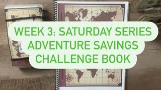 Week 3 Of Cash Stuffing @Theblesseddaisybudgets Adventure Savings Challenge Book