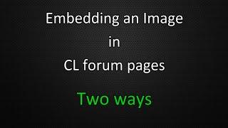 Embed Forum Images