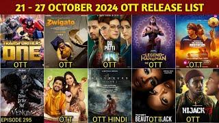 This Week 21 - 27 October OTT Release Movies & Web Series | Zwigato OTT | Do Patti OTT Netflix | Jio