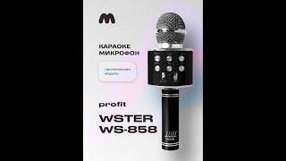 Караоке микрофон Profit WS-858 (ORIGINAL) (черный)