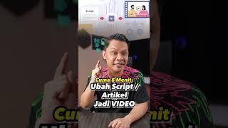 Ubah TEXT jadi VIDEO cuma SEDETIK