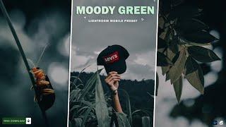 Moody green Lightroom Preset | Lightroom Mobile Preset Free Download | Dng & Xmp | Glu Editz