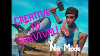How to Turn your Creative Raft World into Survival (No Mods)