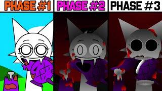 All Reactions and Phases In Incredibox Sprunki Creepy Edition! Phase 1 VS Phase 2 VS Phase 3!