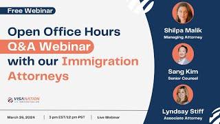 Open Office Hours Q&A Webinar