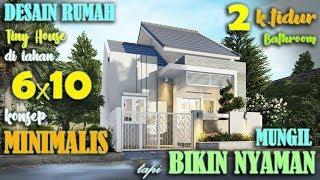 Desain rumah 6x10 2 kamar tidur