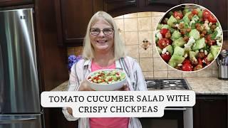 Fresh and Crunchy: Cucumber Tomato Chickpea Salad