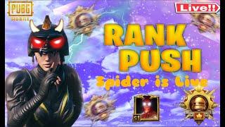 Conqueror Rank Push | Pubg Mobile Spider Is Liveb