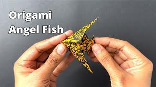 How To Make Angel FIsh Origami Paper Model