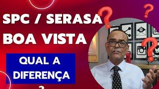 SPC, SERASA, BOA VISTA. QUAL A DIFERENÇA? QUAIS OS SEUS DIREITOS?