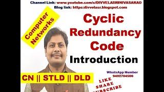 Cyclic Redundancy Code (Introduction to CRC) || CRC | Example Problem on Cyclic Redundancy Code | CN