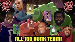 ALL 100 DUNK TEAM! CRAZY POSTERS! NBA 2K18 MYTEAM GAMEPLAY