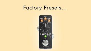 All the Tonex One factory presets