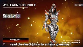 New Ash Launch Bundle Showcase!!  (Chain of Command Ash Skin) Apex Legends Season 11