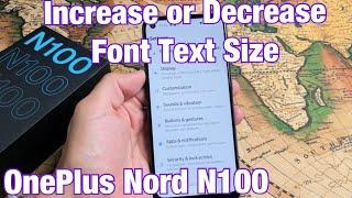 OnePlus Nord N100: How to Increase & Decrease Font Text Size
