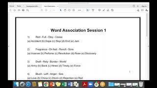 MICAT Word Association Question Solving
