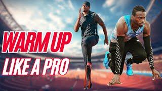 EASY Sprint Warm Up Routine with Olympic Pro Sprinter Aaron Kingsley Brown