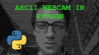 Making an ASCII Webcam with Python!