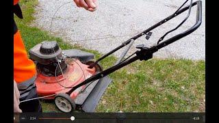 Lawn mower engine stop cable fix