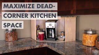 Make The Most of Dead-Corner Kitchen Space With a Storage Lift