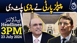 PTI Intra Party Election | PPP challenged Reserved Seats Case | Supreme Court | 3PM Headlines