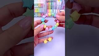 Cómo hacer una Pulsera de Estrellas  ⭐️  #shorts #diy #manualidades #youtubeshorts #ideas #regalos