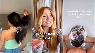 HAIR CARE TIPS AND ROUTINE~ TIK TOK COMPILATION