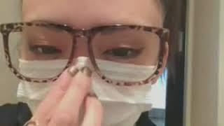 Japaneze girl sneezing and noseblowing くしゃみ9