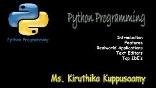 #1 : Python - Introduction