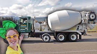 Cement Mixer Truck For Toddlers | Construction Machines For Kids | Concrete Trucks
