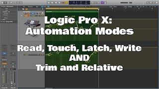 Logic Pro X - How To Use Automation Modes - Including Trim and Relative!