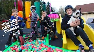 Mini Bmx Obstacle Course!! Fatboy Mini Rocker Bikes!