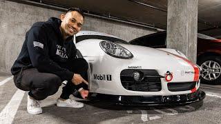 INSTALLING A FRONT SPLITTER ON MY PORSCHE RACECAR! || Phat Nguyen