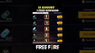 15 august free fire new event  | 15 august free reward | #freefire #trending #shorts