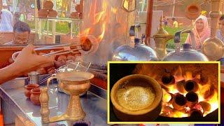 Tandoori Malai Fire coffee & Tea | Tandoori Chai | Extremely Hot Pot Tea | Indian Street Food