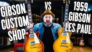 Gibson LES PAUL Guitar Battle | VINTAGE 1959 Les Paul vs. Gibson Custom Shop!