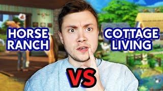 The Sims 4 Horse Ranch vs. Cottage Living... which is actually better?