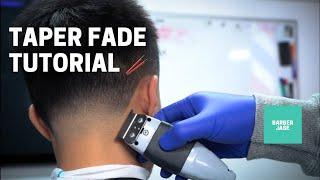 TAPER FADE On Straight Asian Hair!!  | Barber Jase