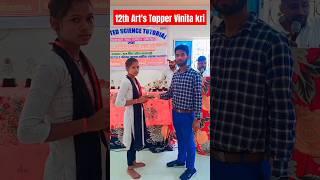 12th Art's Topper Vinita kri ।। #exam #shortsfeed #viralshort  #mot #sarvgyanartsclasses