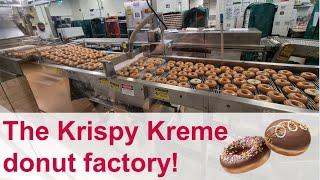 Inside the Krispy Kreme donut factory!