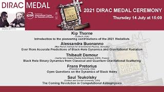 2021 Dirac Medal and Prize Ceremony