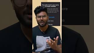 Solutionfor Insta audio unavailableproblem #tamil